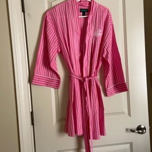 Pink Ralph Lauren cotton robe